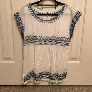 Bob Timberlake White Cap Sleeve Top